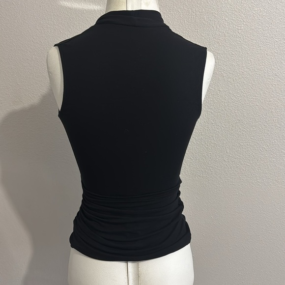MM Lafleur The Blixen Top Black Ruched Sleeveless Blouse - Picture 5 of 7